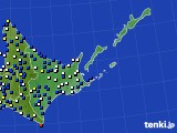 2024年05月03日の道東のアメダス(風向・風速)