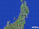 東北地方のアメダス実況(風向・風速)(2024年05月04日)