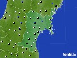 宮城県のアメダス実況(風向・風速)(2024年05月04日)