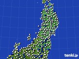 東北地方のアメダス実況(風向・風速)(2024年05月05日)