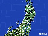 東北地方のアメダス実況(風向・風速)(2024年05月06日)