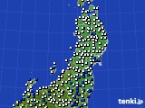 2024年05月06日の東北地方のアメダス(風向・風速)