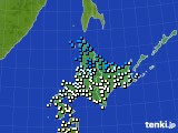 北海道地方のアメダス実況(気温)(2024年05月07日)