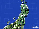 東北地方のアメダス実況(風向・風速)(2024年05月07日)