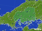 2024年05月07日の広島県のアメダス(風向・風速)