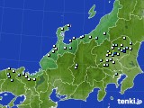 北陸地方のアメダス実況(降水量)(2024年05月08日)
