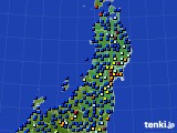 2024年05月08日の東北地方のアメダス(日照時間)