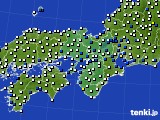 2024年05月09日の近畿地方のアメダス(風向・風速)