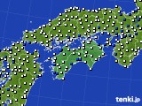 四国地方のアメダス実況(風向・風速)(2024年05月09日)
