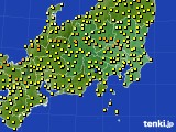 2024年05月10日の関東・甲信地方のアメダス(気温)