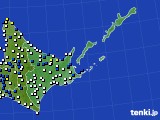 2024年05月11日の道東のアメダス(風向・風速)