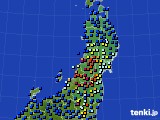 東北地方のアメダス実況(日照時間)(2024年05月12日)