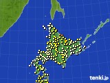 北海道地方のアメダス実況(気温)(2024年05月12日)