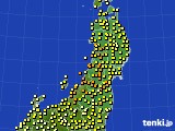 東北地方のアメダス実況(気温)(2024年05月12日)