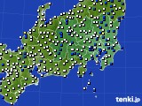 2024年05月12日の関東・甲信地方のアメダス(風向・風速)