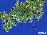 2024年05月12日の東海地方のアメダス(風向・風速)