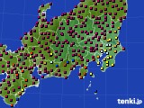 関東・甲信地方のアメダス実況(日照時間)(2024年05月14日)
