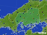 2024年05月15日の広島県のアメダス(日照時間)