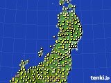 2024年05月15日の東北地方のアメダス(気温)