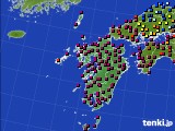 九州地方のアメダス実況(日照時間)(2024年05月16日)