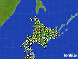 北海道地方のアメダス実況(気温)(2024年05月16日)