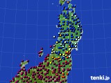 2024年05月17日の東北地方のアメダス(日照時間)