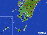 2024年05月17日の鹿児島県のアメダス(日照時間)