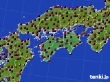 四国地方のアメダス実況(日照時間)(2024年05月18日)