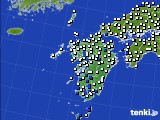 2024年05月18日の九州地方のアメダス(風向・風速)