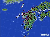 2024年05月19日の九州地方のアメダス(日照時間)