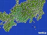 2024年05月19日の東海地方のアメダス(風向・風速)