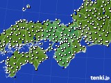 2024年05月19日の近畿地方のアメダス(風向・風速)