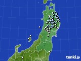 2024年05月20日の東北地方のアメダス(降水量)