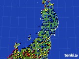 2024年05月20日の東北地方のアメダス(日照時間)