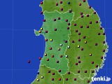 2024年05月21日の秋田県のアメダス(日照時間)