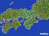 近畿地方のアメダス実況(気温)(2024年05月21日)