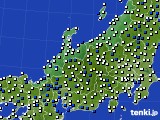 北陸地方のアメダス実況(風向・風速)(2024年05月21日)