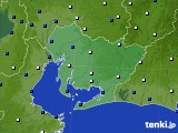 愛知県のアメダス実況(風向・風速)(2024年05月21日)