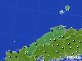 2024年05月21日の島根県のアメダス(風向・風速)
