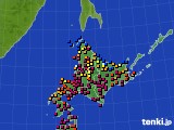 北海道地方のアメダス実況(日照時間)(2024年05月22日)