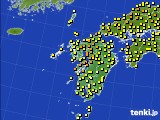 九州地方のアメダス実況(気温)(2024年05月22日)