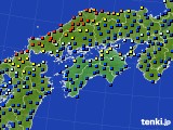 四国地方のアメダス実況(日照時間)(2024年05月23日)