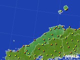 2024年05月23日の島根県のアメダス(気温)
