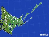 2024年05月23日の道東のアメダス(風向・風速)