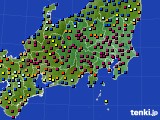 2024年05月24日の関東・甲信地方のアメダス(日照時間)