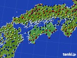 四国地方のアメダス実況(日照時間)(2024年05月24日)