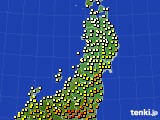 2024年05月24日の東北地方のアメダス(気温)