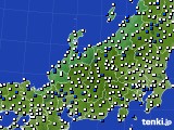 2024年05月24日の北陸地方のアメダス(風向・風速)