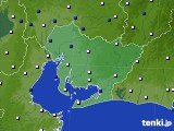 愛知県のアメダス実況(風向・風速)(2024年05月24日)