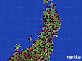 東北地方のアメダス実況(日照時間)(2024年05月25日)